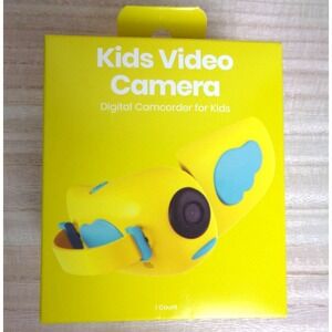 Gems Kids Video Camera Yellow Ages 6+ Digital Camcorder 3MP 720p 2'' Screen New